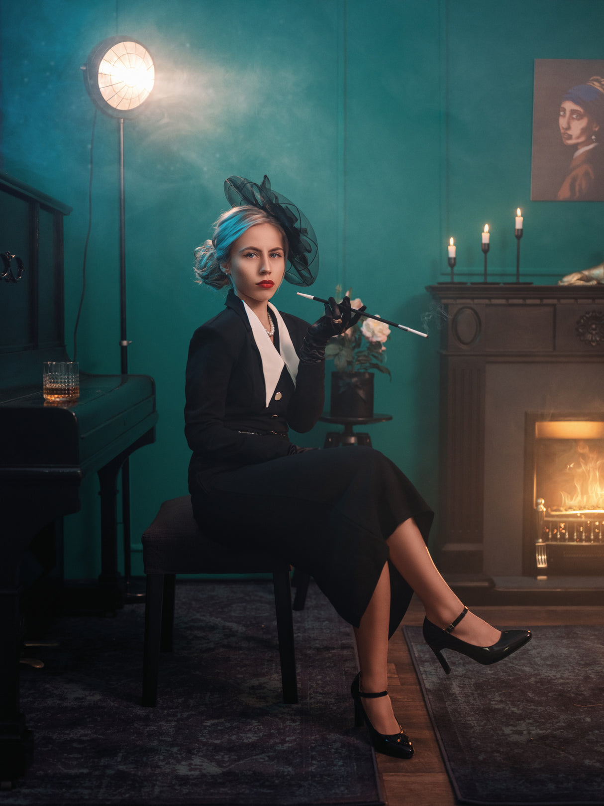 Lady in the room Poster och Canvastavla