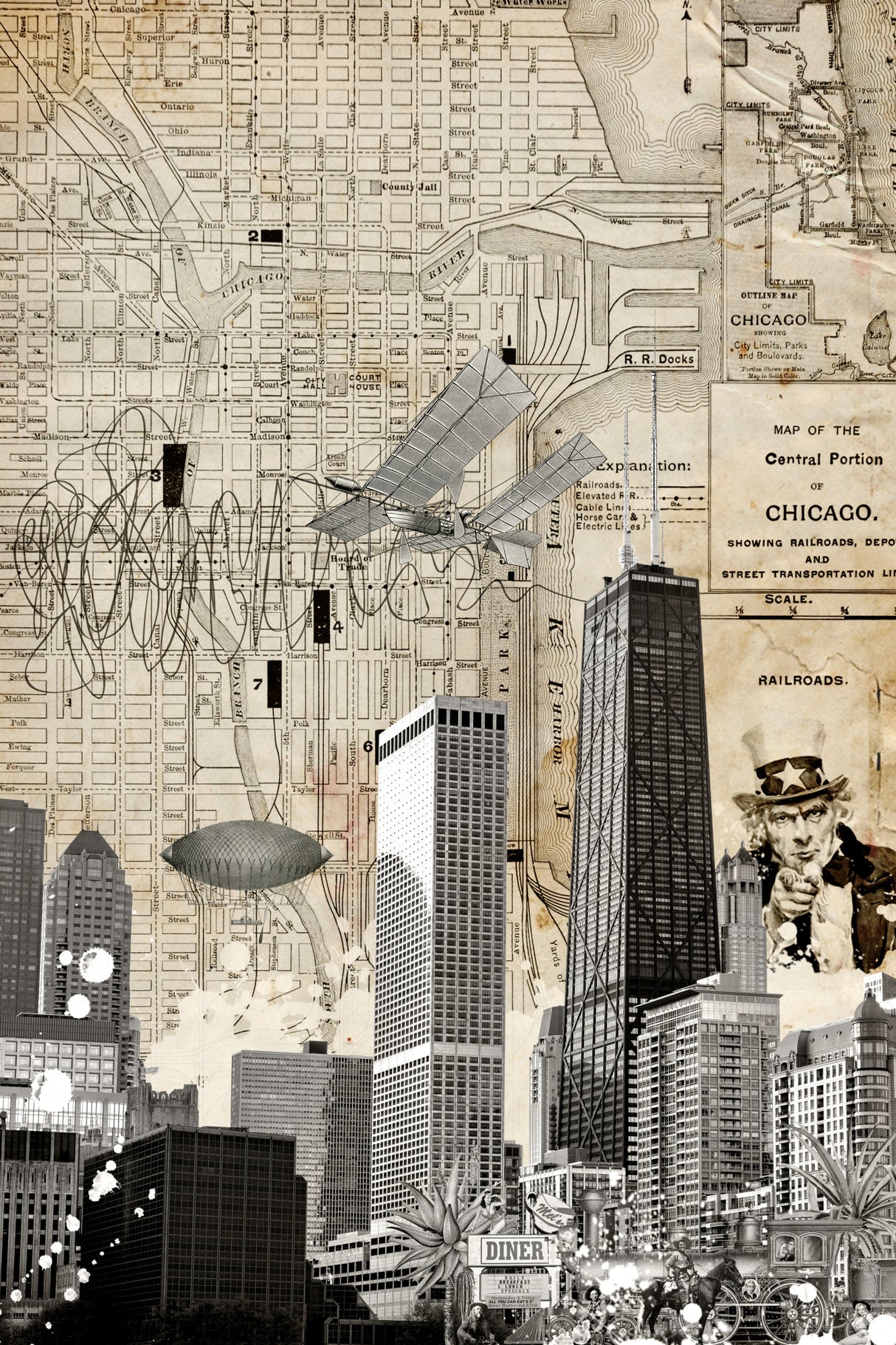 Chicago (City Breaks) Poster och Canvastavla
