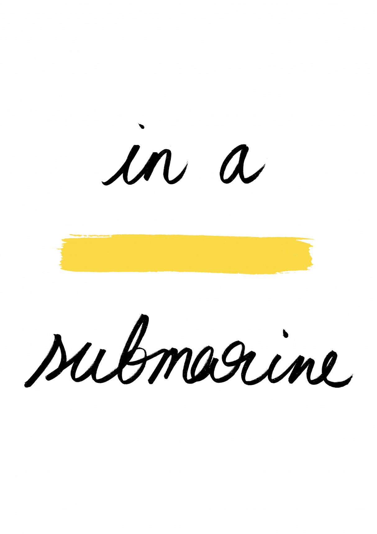 In a Yellow Submarine Poster och Canvastavla