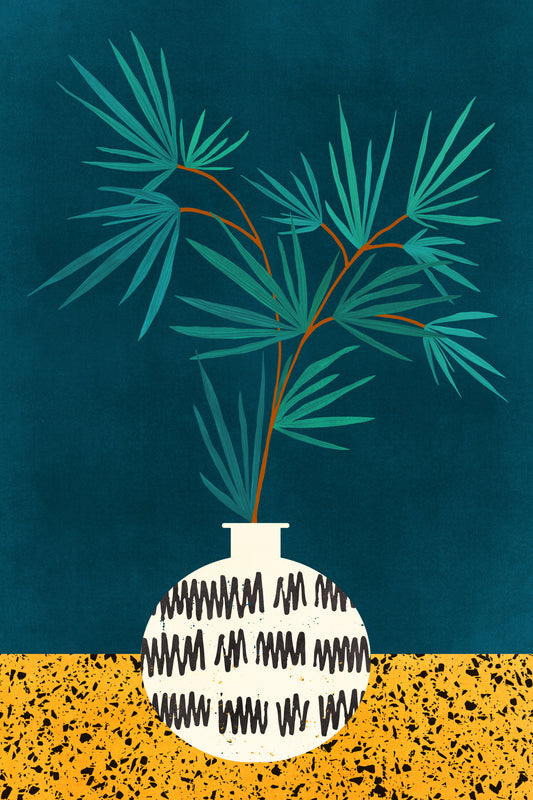 Night Palm Poster och Canvastavla