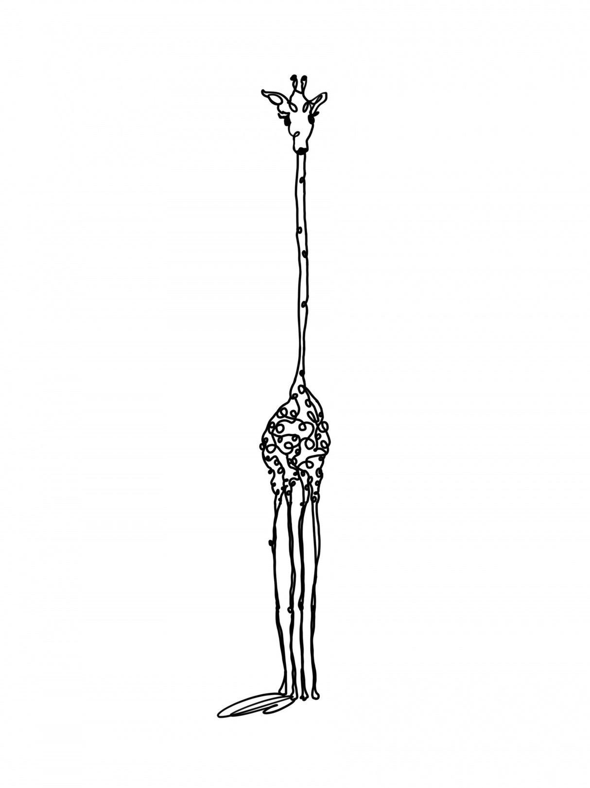 Giraffe Poster och Canvastavla