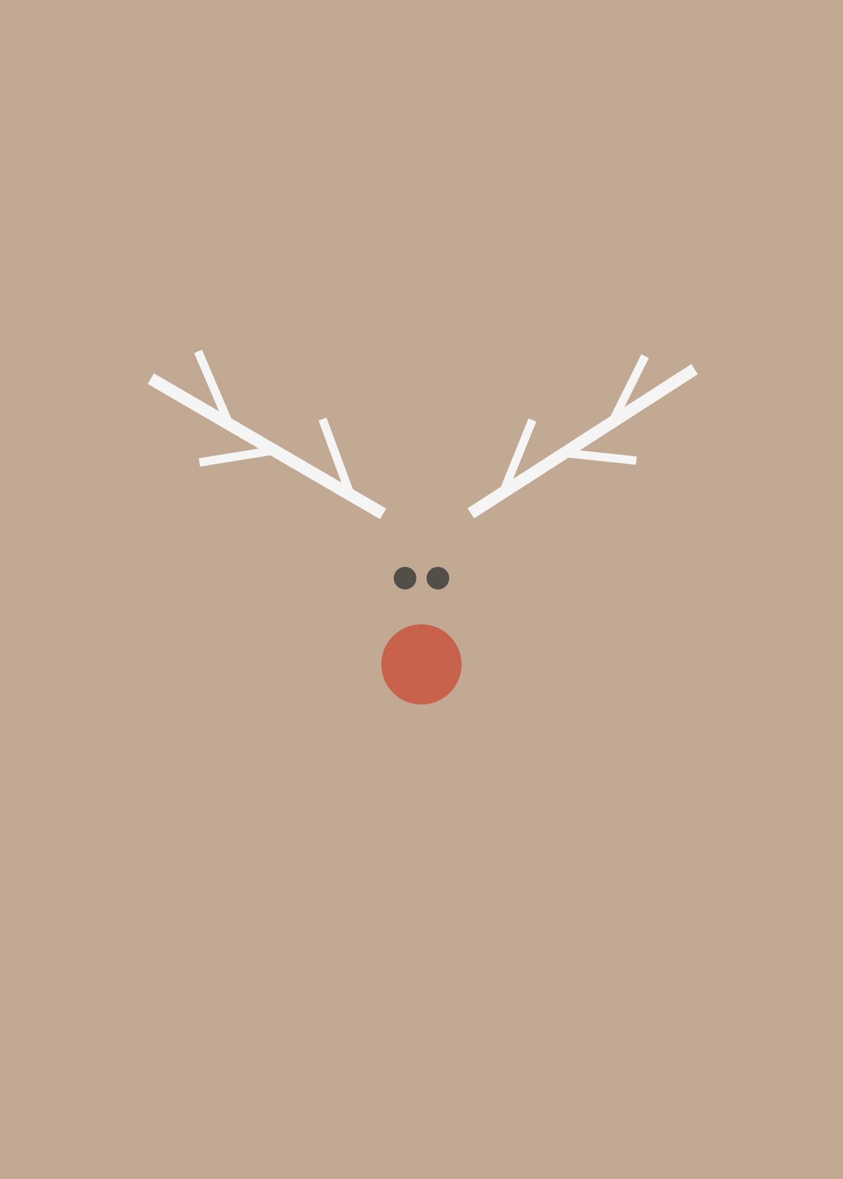 Christmas Reindeer Poster och Canvastavla