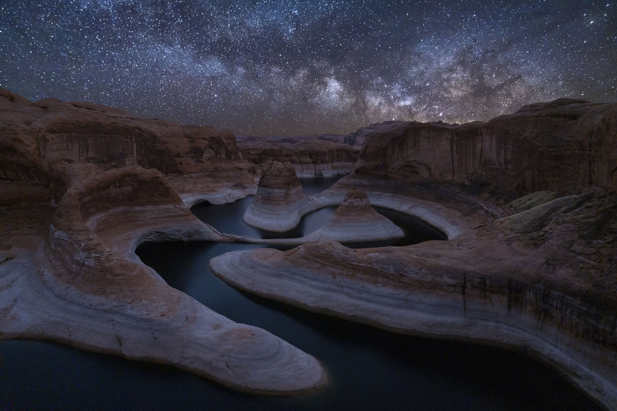 Reflection Canyon at Night Poster och Canvastavla