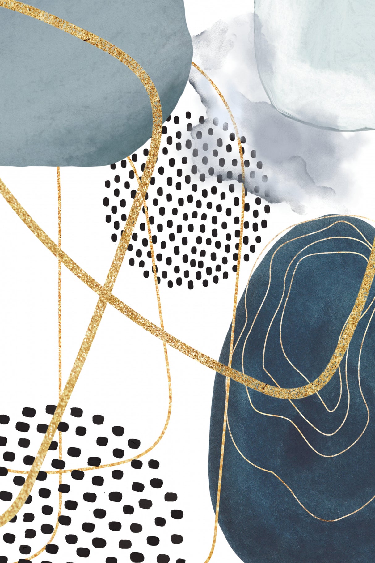 Shapley Blue-2 Poster och Canvastavla
