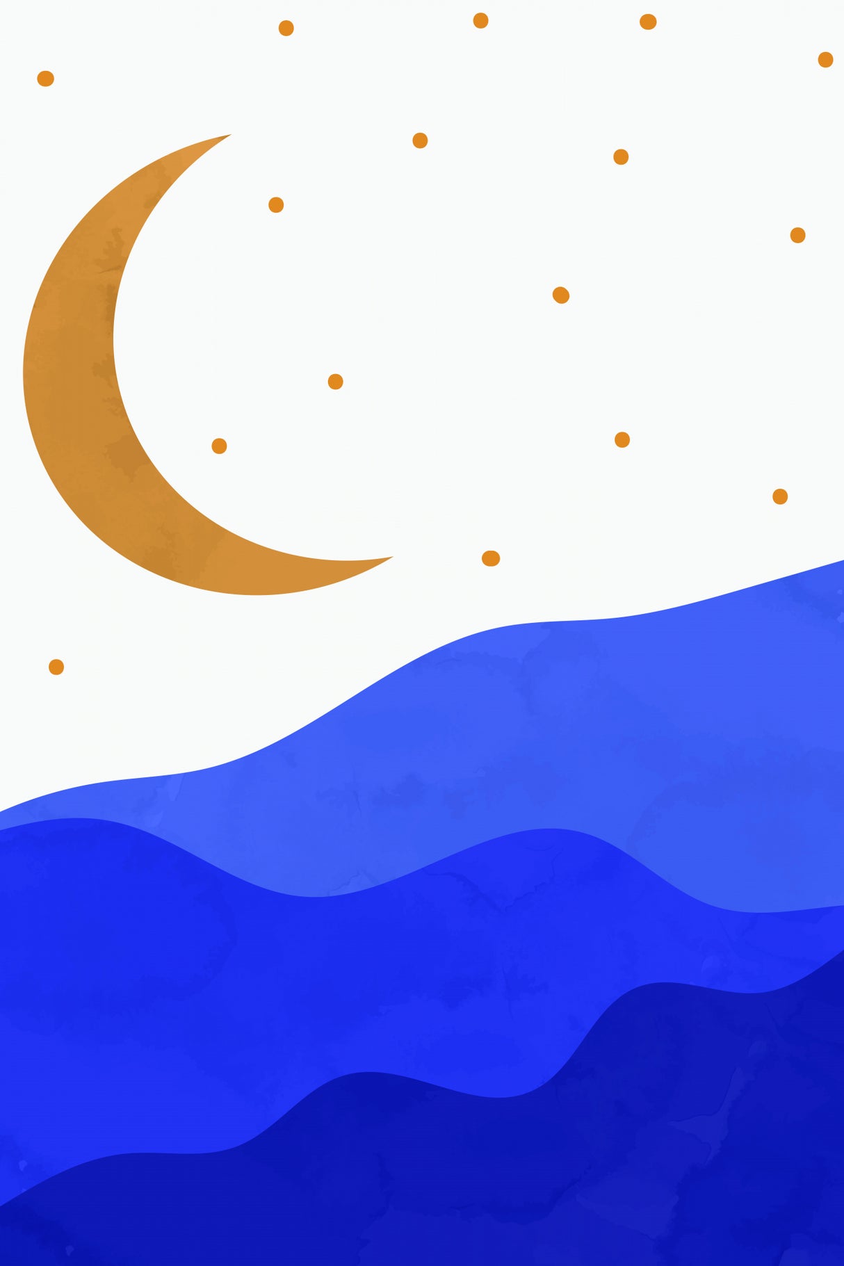 Sun and Moon #1 Poster och Canvastavla