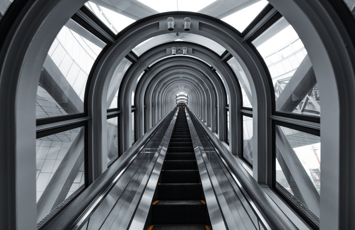 escalator to the future Poster och Canvastavla