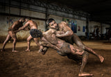 Indian Wrestling Poster och Canvastavla