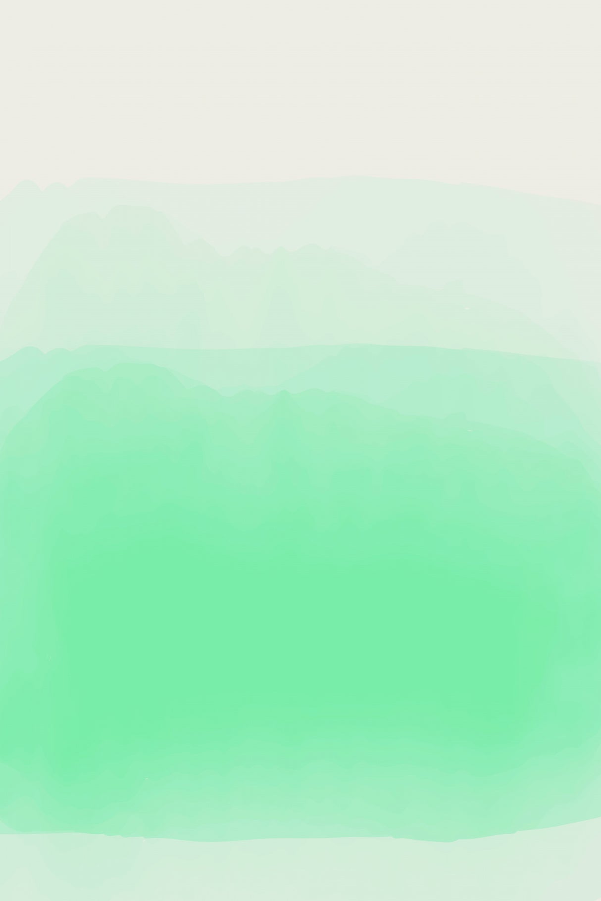 Light Green Watercolor Series #2 Poster och Canvastavla