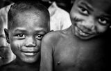 Two children in Benin. Poster och Canvastavla