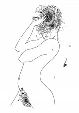 Flower Girl Poster och Canvastavla