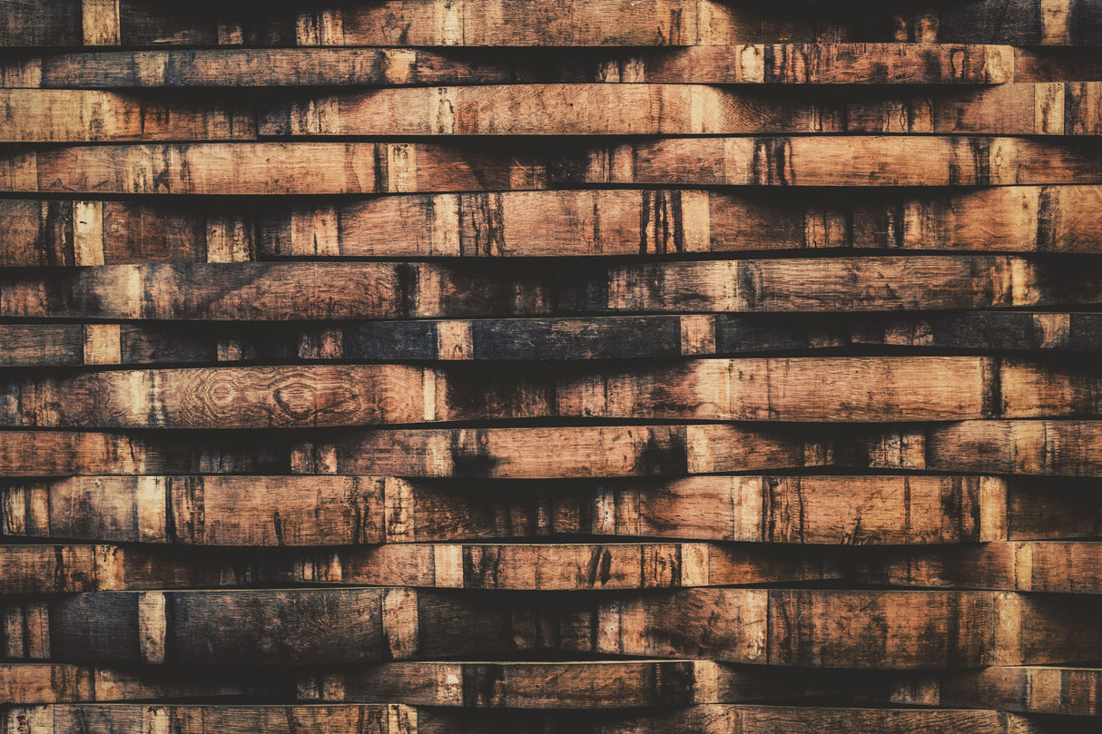 Wine Barrel Slats Poster och Canvastavla