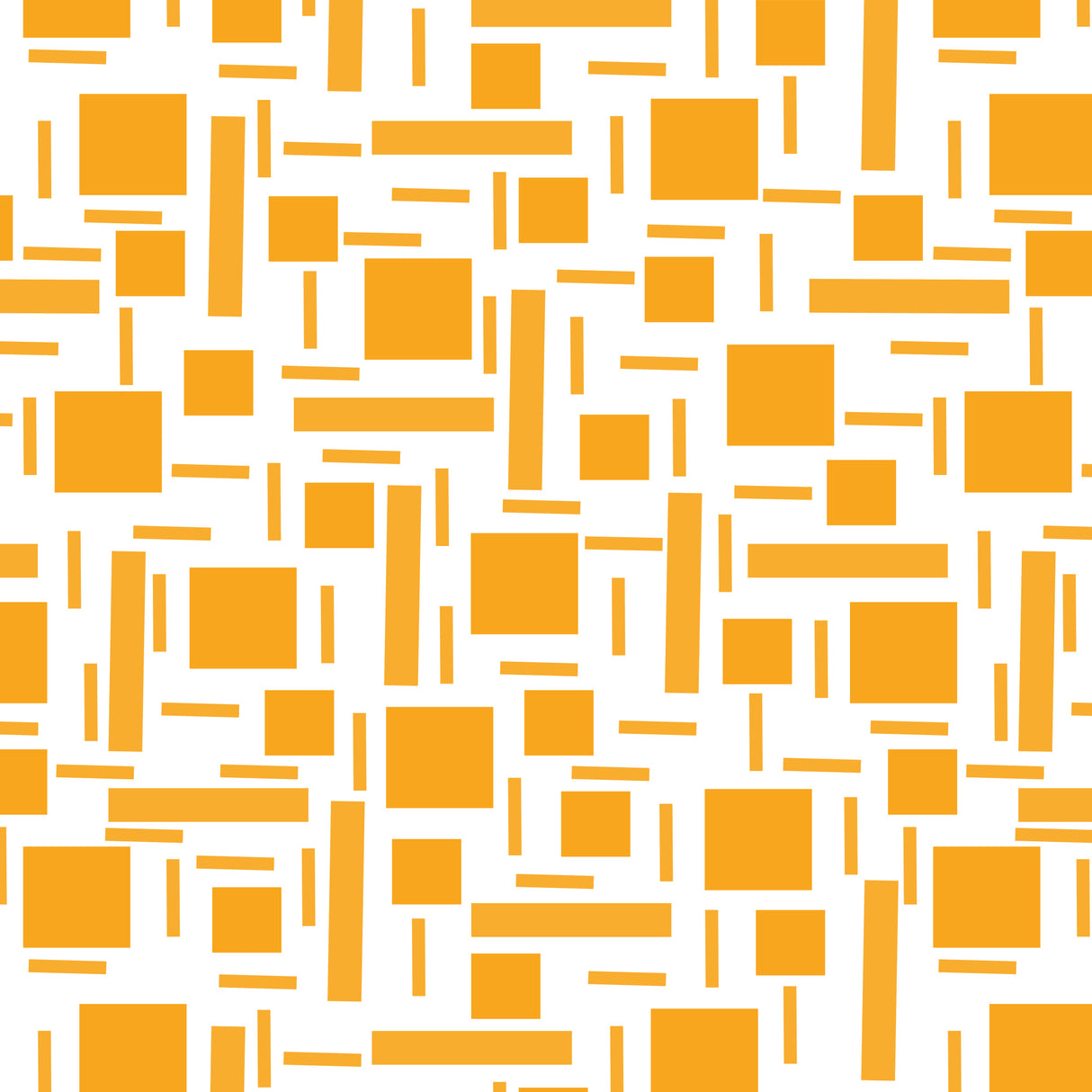 Shapely#2 Orange Geometric Abstract Poster och Canvastavla