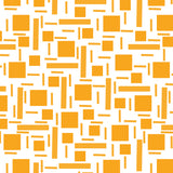 Shapely#2 Orange Geometric Abstract Poster och Canvastavla