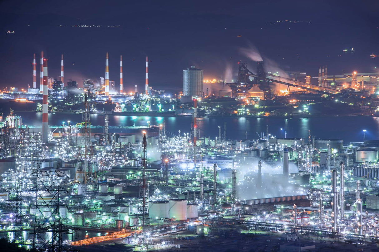 Mizushima Industrial complex Poster och Canvastavla