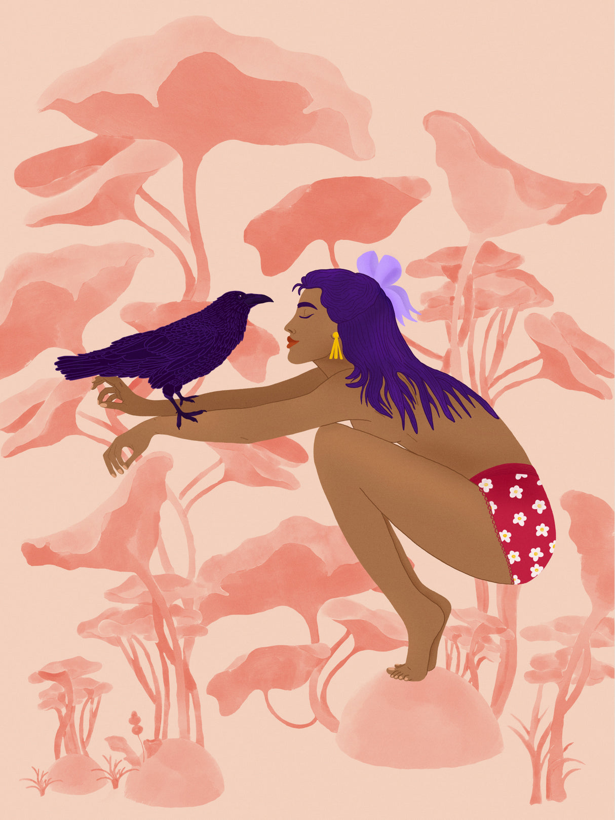 Raven Poster och Canvastavla