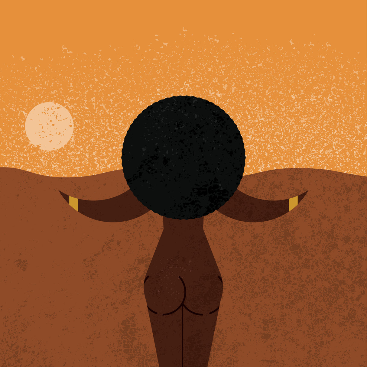 African Woman Poster och Canvastavla