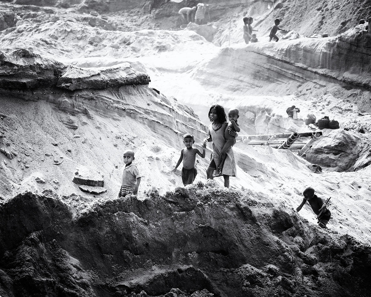 River quarry children Poster och Canvastavla