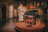 on piano: the unicorn Poster och Canvastavla