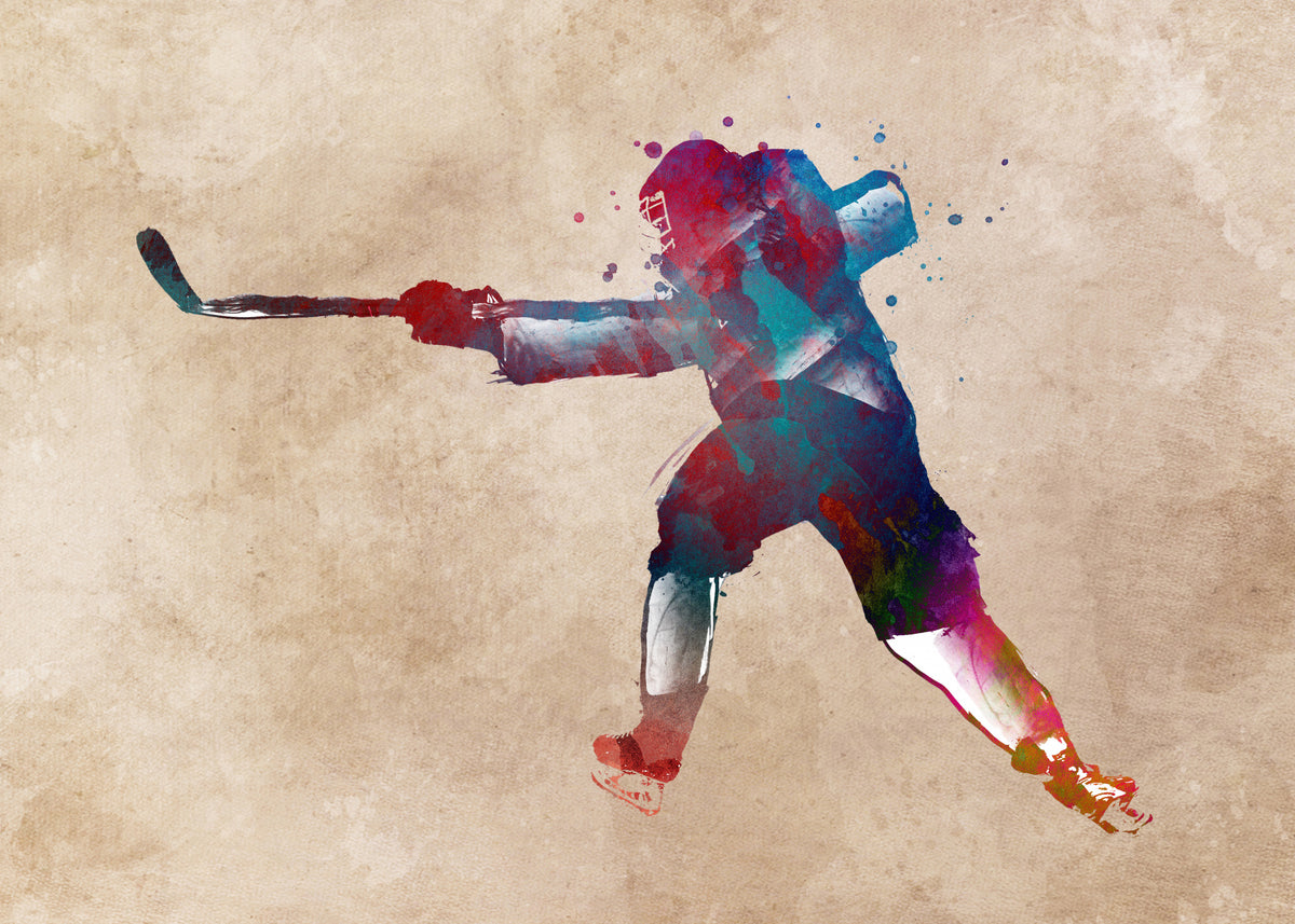 Hockey Sport Art 3 Poster och Canvastavla