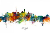 Beijing China Skyline Poster och Canvastavla