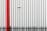 Red Lined Poster och Canvastavla
