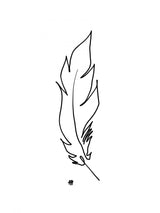 Touched By a Feather Poster och Canvastavla