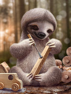 SLOTH THE TOY MAKER Poster och Canvastavla