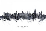 Isle of Wight England Skyline Poster och Canvastavla