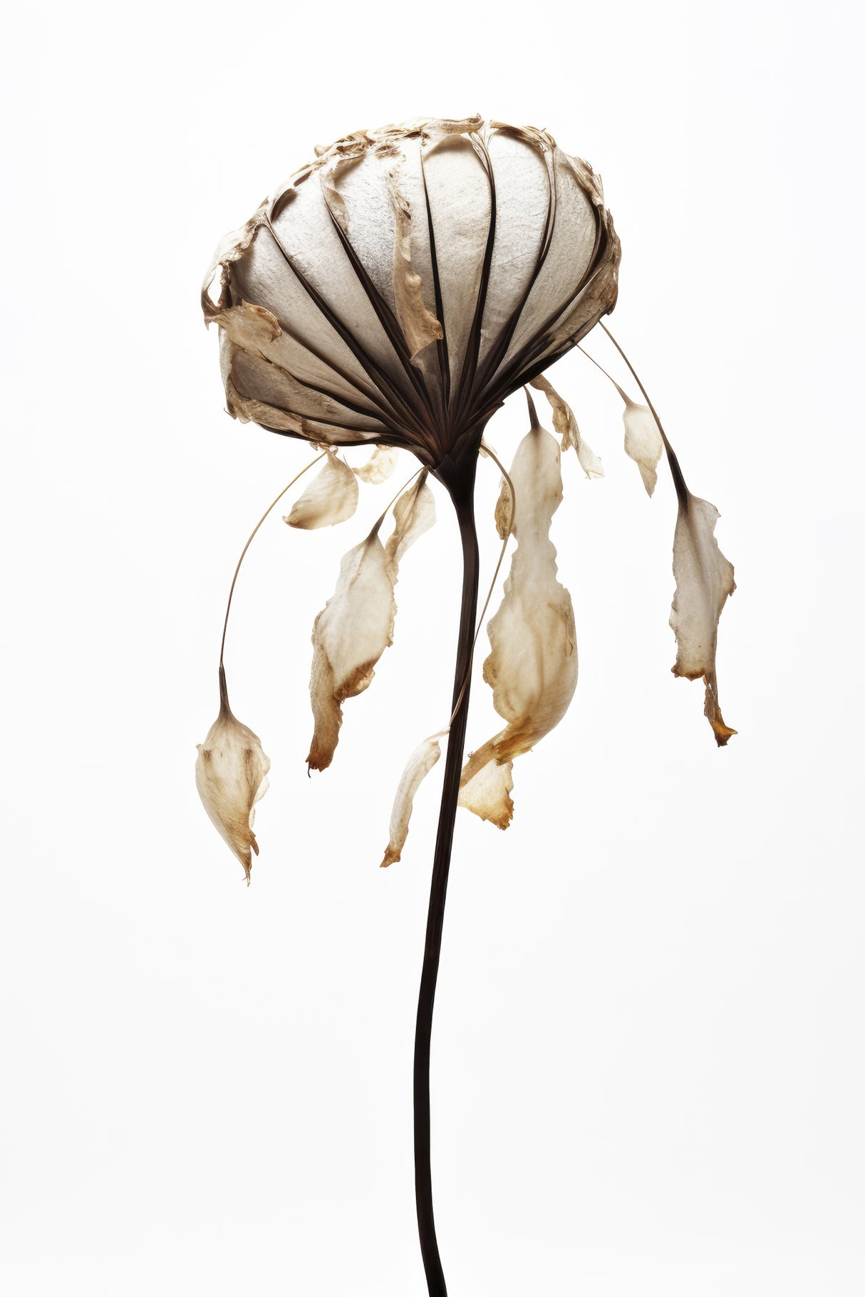 Dry Sea Shell Flower Poster och Canvastavla