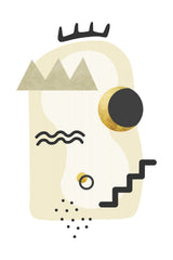 Tropical Villa Color and Shapes 19 Poster och Canvastavla