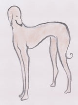 Pastel hound Poster och Canvastavla