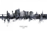 Portland Maine Skyline Poster och Canvastavla