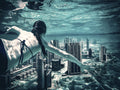 city diver Poster och Canvastavla