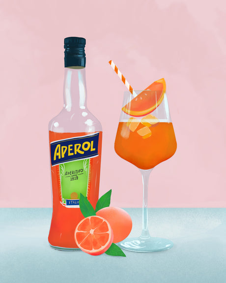 Aperol Spritz Poster PL Kitchen poster eller kökstavla
