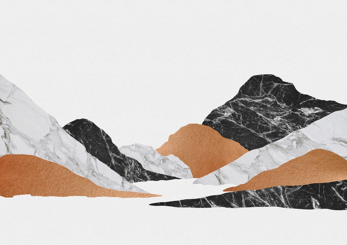 Marble Landscape II Poster och Canvastavla