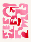 A Pink Puzzle Poster och Canvastavla