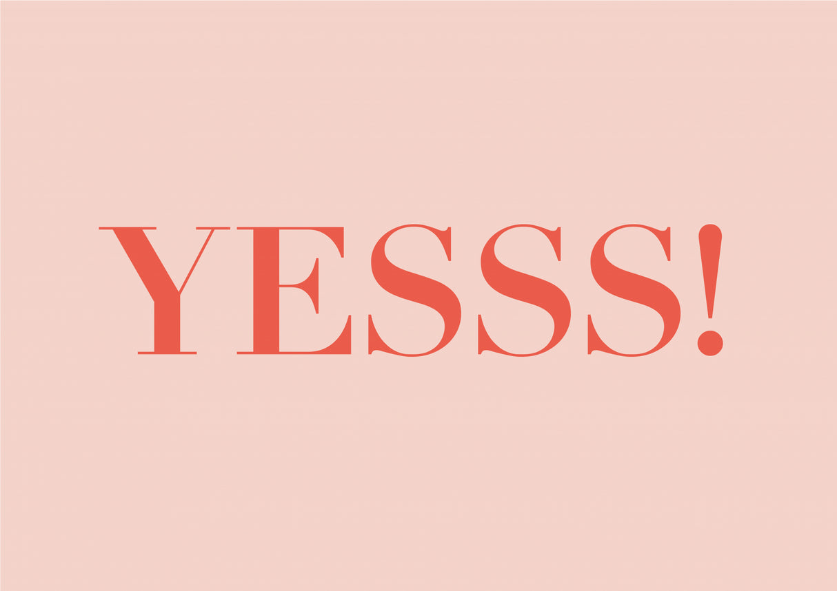 Yesss! Poster och Canvastavla