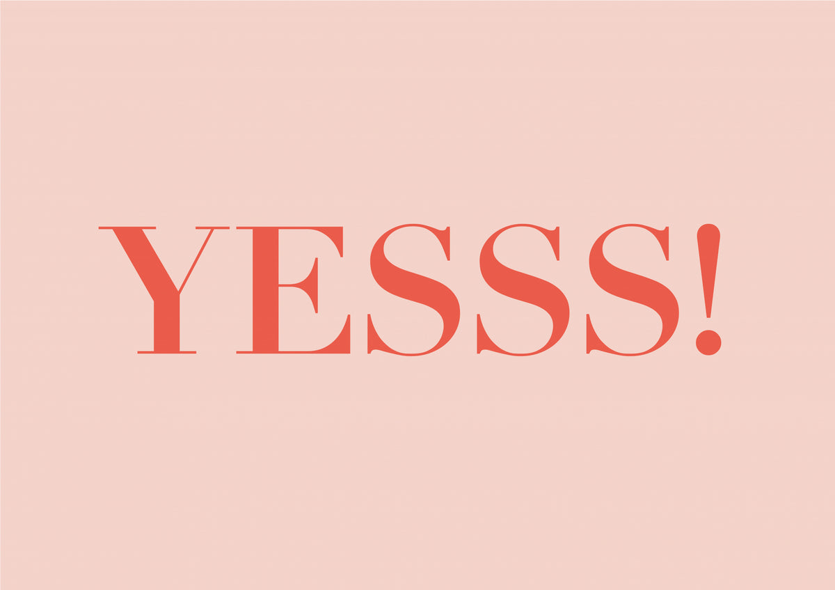 Yesss! Poster och Canvastavla