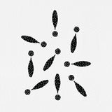 Exclamation Marks Black Polka Dots Poster och Canvastavla