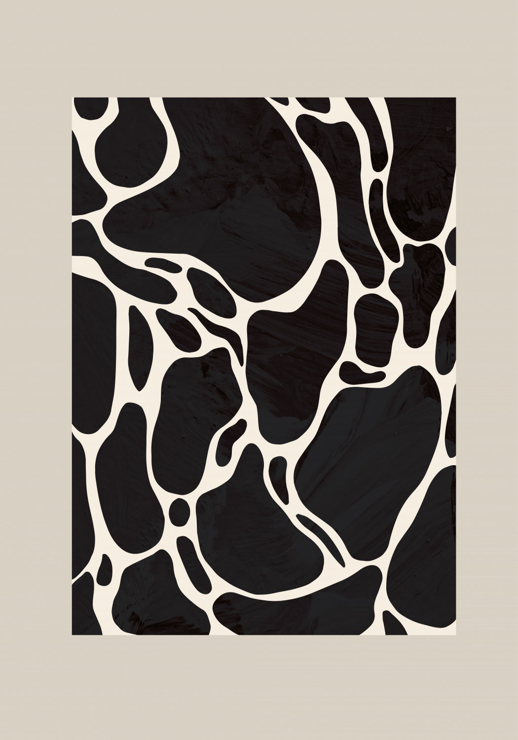 Giraffe Sand Poster och Canvastavla