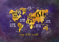 World map 31 Poster och Canvastavla