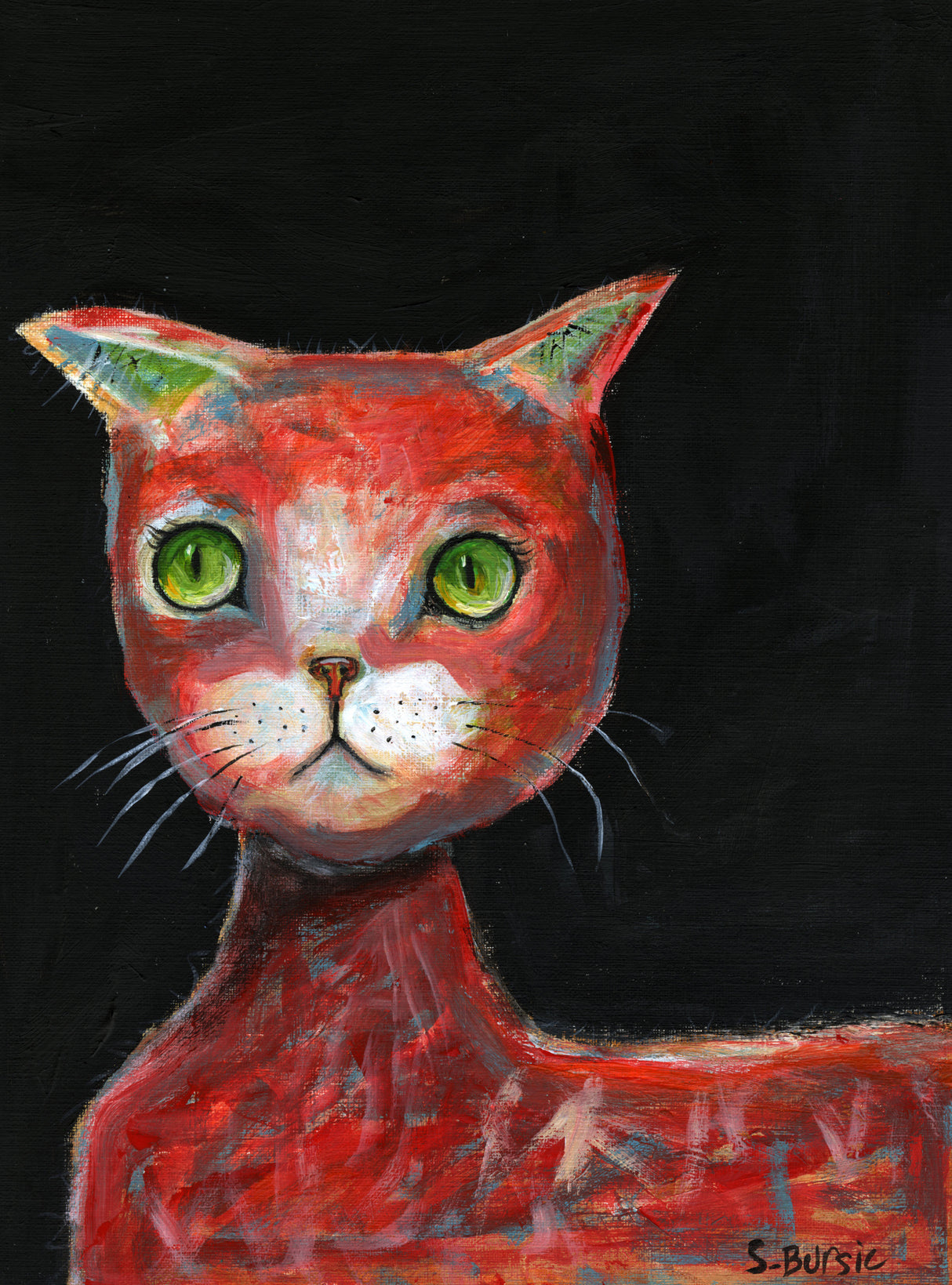 Red Cat Poster och Canvastavla