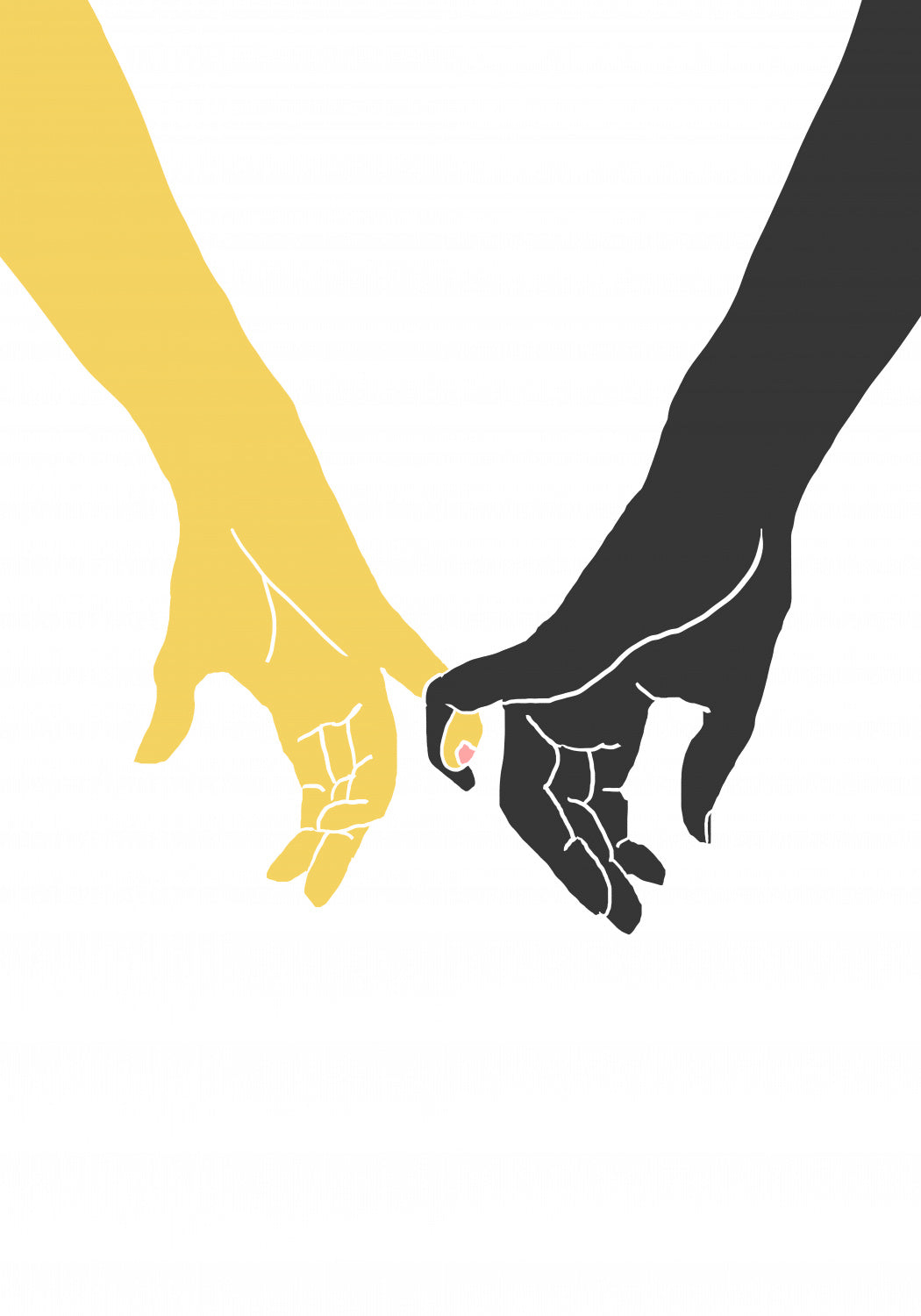 Hands Pinky Poster och Canvastavla
