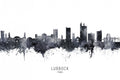 Lubbock Texas Skyline Poster och Canvastavla
