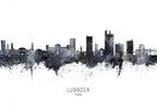 Lubbock Texas Skyline Poster och Canvastavla
