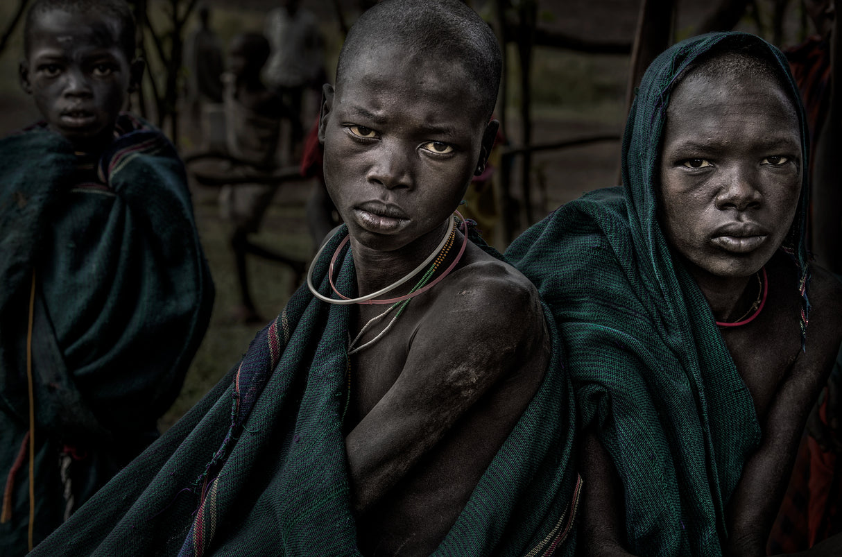 Surmi boys - Ethiopia Poster och Canvastavla