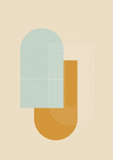 Contemporary Abstract 06 Poster och Canvastavla