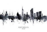 Portsmouth England Skyline Poster och Canvastavla
