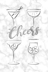 Cheers Cocktails Poster och Canvastavla