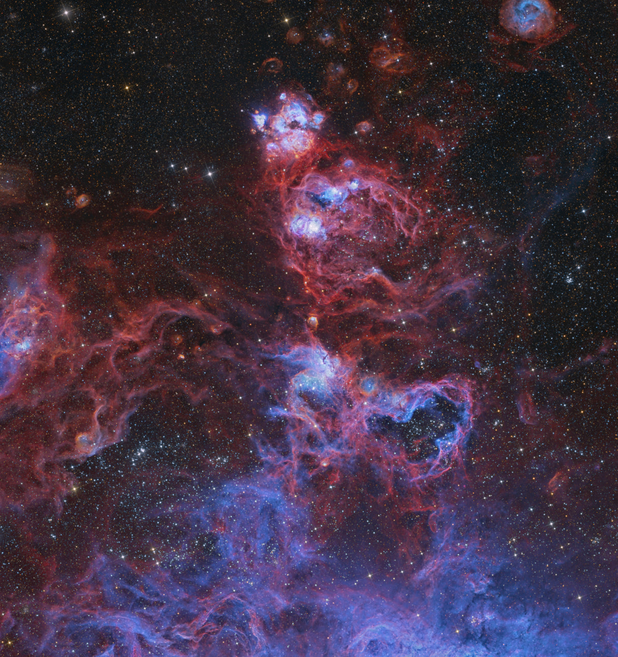 Nebulae in another galaxy Poster och Canvastavla